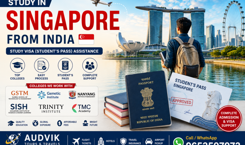Singapore Study Visa from India – Student Pass, College Admission & Complete Guide